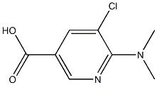 5-CHLORO-6-DIMETHYLAMINO-NICOTINIC ACID Struktur