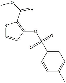 methyl 3-{[(4-methylphenyl)sulfonyl]oxy}thiophene-2-carboxylate Struktur