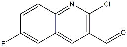 2-Chloro-6-fluoroquinoline-3-carbaldehyde Struktur