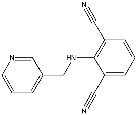 2-[(3-pyridylmethyl)amino]isophthalonitrile Struktur