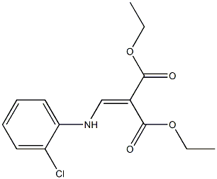 diethyl 2-[(2-chloroanilino)methylidene]malonate Struktur