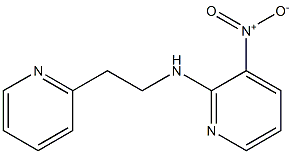 N2-[2-(2-pyridyl)ethyl]-3-nitropyridin-2-amine Struktur