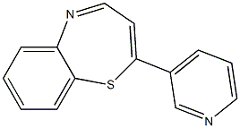 2-(3-pyridinyl)-1,5-benzothiazepine Struktur