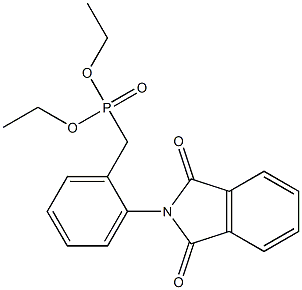 diethyl 2-(1,3-dioxo-1,3-dihydro-2H-isoindol-2-yl)benzylphosphonate Struktur