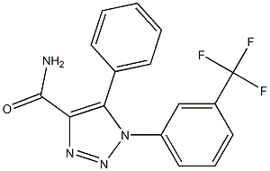 5-phenyl-1-[3-(trifluoromethyl)phenyl]-1H-1,2,3-triazole-4-carboxamide Struktur