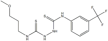 N1-(3-methoxypropyl)-N2-[3-(trifluoromethyl)phenyl]hydrazine-1,2-dicarbothioamide Struktur