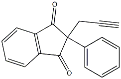 2-phenyl-2-prop-2-ynylindane-1,3-dione Struktur