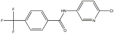 N-(6-chloro-3-pyridinyl)-4-(trifluoromethyl)benzenecarboxamide Struktur