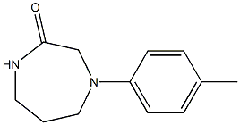 4-(4-methylphenyl)-1,4-diazepan-2-one Struktur