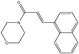 1-morpholino-3-(1-naphthyl)prop-2-en-1-one Struktur