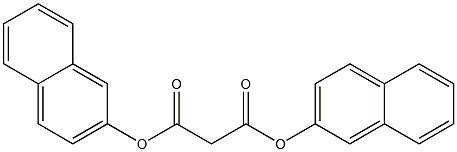 di(2-naphthyl) malonate Struktur