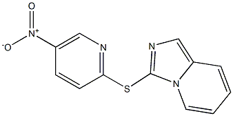 3-[(5-nitro-2-pyridyl)thio]imidazo[1,5-a]pyridine Struktur