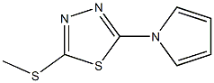 2-(methylthio)-5-(1H-pyrrol-1-yl)-1,3,4-thiadiazole Struktur