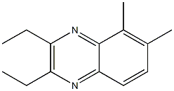 2,3-diethyl-5,6-dimethylquinoxaline Struktur