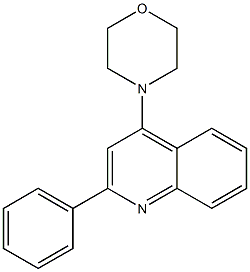 4-(2-phenyl-4-quinolyl)morpholine Struktur