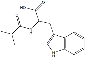 3-(1H-indol-3-yl)-2-(isobutyrylamino)propanoic acid Struktur