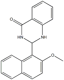 2-(2-methoxy-1-naphthyl)-1,2,3,4-tetrahydroquinazolin-4-one Struktur