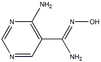 4-amino-N'-hydroxypyrimidine-5-carboximidamide Struktur