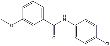 N-(4-chlorophenyl)-3-methoxybenzenecarboxamide Struktur