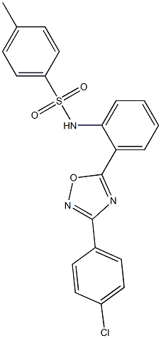 N1-{2-[3-(4-chlorophenyl)-1,2,4-oxadiazol-5-yl]phenyl}-4-methylbenzene-1-sulfonamide Struktur