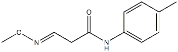 3-(methoxyimino)-N-(4-methylphenyl)propanamide Struktur