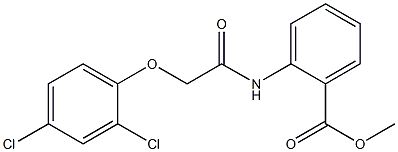 methyl 2-{[2-(2,4-dichlorophenoxy)acetyl]amino}benzoate Struktur