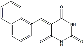 5-(1-naphthylmethylidene)hexahydropyrimidine-2,4,6-trione Struktur