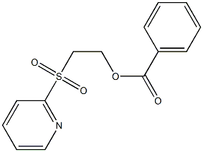 2-(2-pyridylsulfonyl)ethyl benzoate Struktur