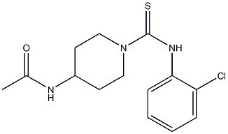 N1-{1-[(2-chloroanilino)carbothioyl]-4-piperidyl}acetamide Struktur