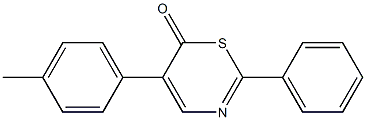 5-(4-methylphenyl)-2-phenyl-6H-1,3-thiazin-6-one Struktur