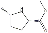 (2S,5S)-methyl 5-methylpyrrolidine-2-carboxylate Struktur