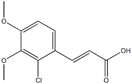 (E)-3-(2-chloro-3,4-dimethoxyphenyl)acrylic acid Struktur