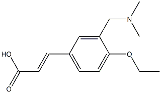 (E)-3-(3-((dimethylamino)methyl)-4-ethoxyphenyl)acrylic acid Struktur