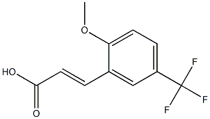 (E)-3-(5-(trifluoromethyl)-2-methoxyphenyl)acrylic acid Struktur