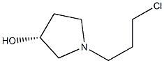 (R)-1-(3-chloropropyl)pyrrolidin-3-ol Struktur