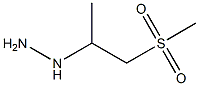 1-(1-(methylsulfonyl)propan-2-yl)hydrazine Struktur