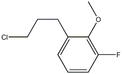 1-(3-chloropropyl)-3-fluoro-2-methoxybenzene Struktur