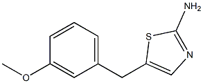 5-(3-METHOXY-BENZYL)-THIAZOL-2-YLAMINE Struktur