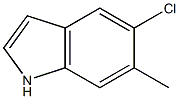 5-chloro-6-methyl-1H-indole Struktur