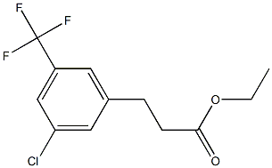 ethyl 3-(3-chloro-5-(trifluoromethyl)phenyl)propanoate Struktur