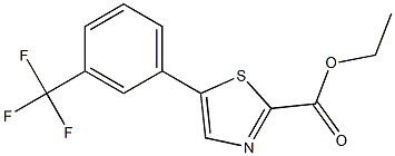 ethyl 5-(3-(trifluoromethyl)phenyl)thiazole-2-carboxylate Struktur