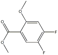 methyl 4,5-difluoro-2-methoxybenzoate Struktur