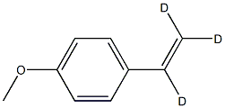 4-Methoxystyrene-d3  (Stabilized with 4-t-Butylcatechol) Struktur