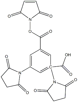 Maleimido-3,5-disuccinimidyl isophthalate Struktur