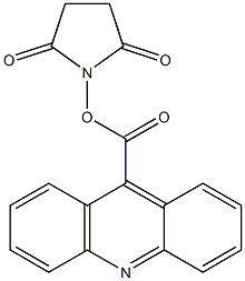 Succinimidyl acridine-9-carboxylate Struktur