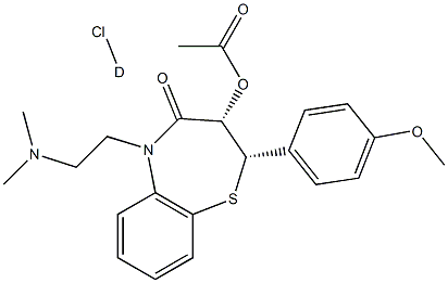 Diltiazem-d4Cl Struktur