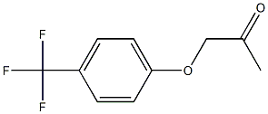 P-Trifluoromethyl phenyl acetonile Struktur