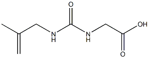 ({[(2-methylprop-2-enyl)amino]carbonyl}amino)acetic acid Struktur