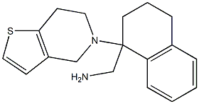 (1-{4H,5H,6H,7H-thieno[3,2-c]pyridin-5-yl}-1,2,3,4-tetrahydronaphthalen-1-yl)methanamine Struktur