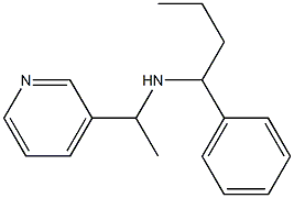 (1-phenylbutyl)[1-(pyridin-3-yl)ethyl]amine Struktur